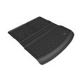 3D Mats Usa Direct Fit, Raised Edge, Black, Thermoplastic Rubber, Carbon Fiber Texture, Non-Skid, Behind 3rd Row M1TL0361309